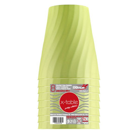 Kubki Plastikowe PP "X-Table" Limonka 320ml (128 Sztuk)