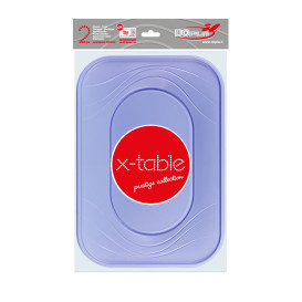 Tacki Plastikowe PP "X-Table" Fioletowa 330x230mm (2 Sztuk)