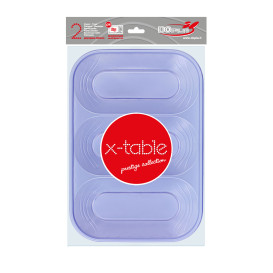 Tacki Plastikowe PP "X-Table" 3C Fioletowa 330x230mm (2 Sztuk)