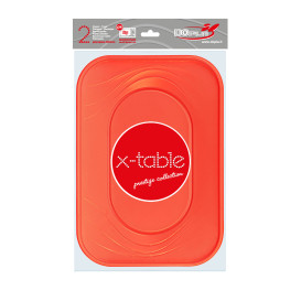 Tacki Plastikowe PP "X-Table" Orange 330x230mm (60 Sztuk)