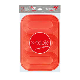 Tacki Plastikowe PP "X-Table" 3C Orange 330x230mm (2 Sztuk)