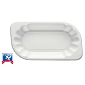 Tacki Plastikowe PS Białe 175x95x30mm 250ml (1500 Sztuk)