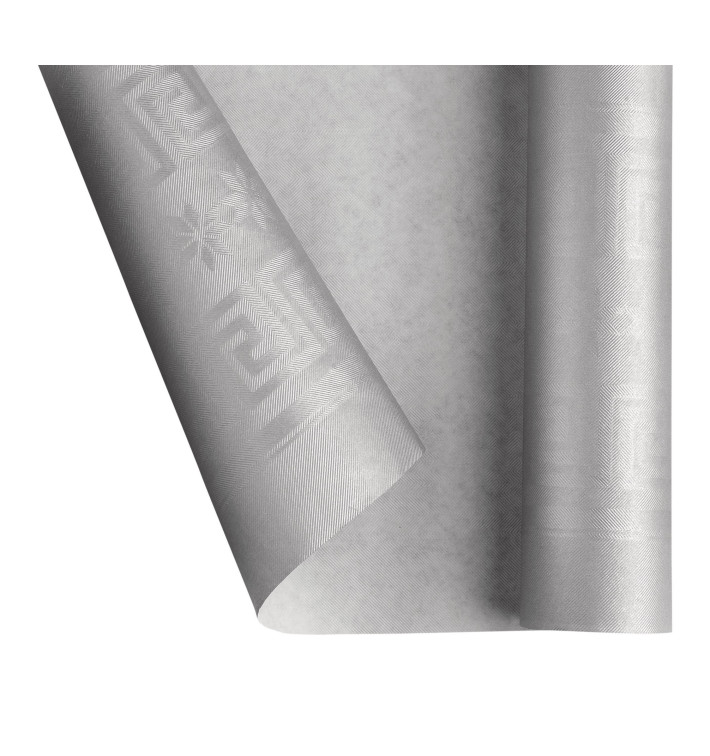 Obrus Papierowy w Rolce Srebro 1,2x7m (1 Sztuk) Obrus Papierowy w Rolce Srebro 1,2x7m (1 Sztuk)