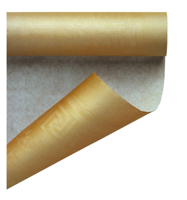 Obrus Papierowy w Rolce Złote 1,2x7m (25 Sztuk) Obrus Papierowy w Rolce Złote 1,2x7m (25 Sztuk)