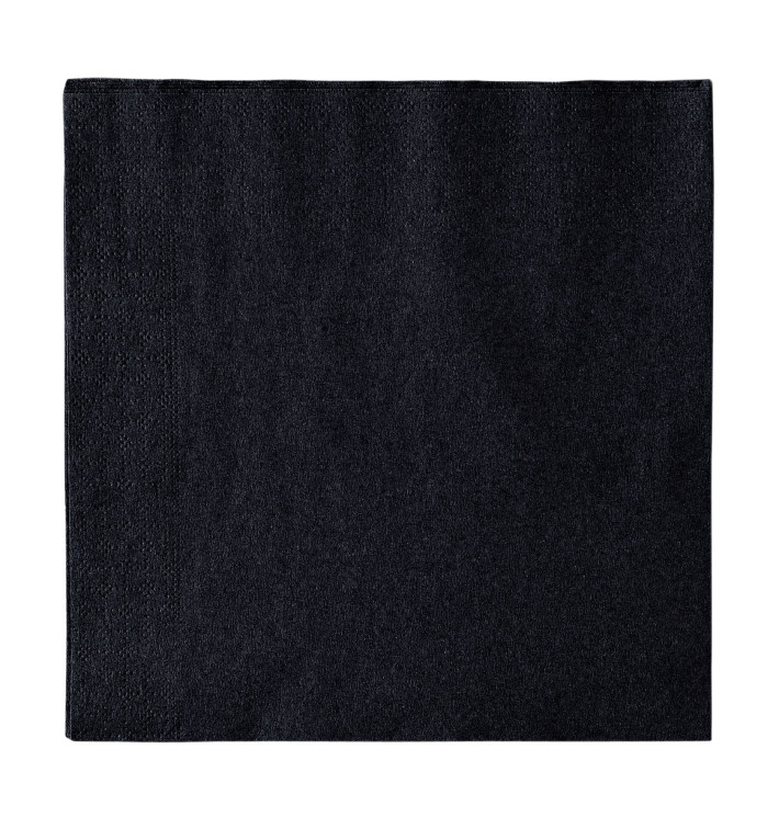 Serwetki Papierowe 2 Warstwy Czarni 33x33cm (1200 Sztuk) Serwetki Papierowe 2 Warstwy Czarni 33x33cm (1200 Sztuk)