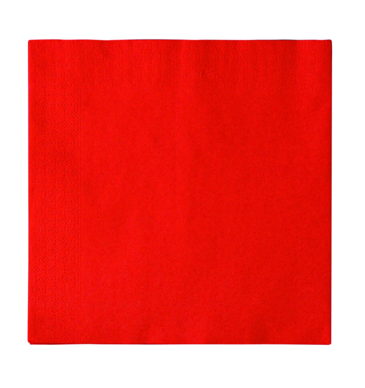 Serwetki Papierowe 2 Warstwy Czerwerne 33x33cm (50 Sztuk) Serwetki Papierowe 2 Warstwy Czerwerne 33x33cm (50 Sztuk)