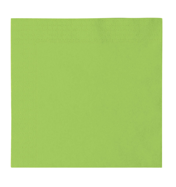 Serwetki Papierowe 2 Warstwy Zielony Limonka 33x33cm (1200 Sztuk) Serwetki Papierowe 2 Warstwy Zielony Limonka 33x33cm (1200 Sztuk)