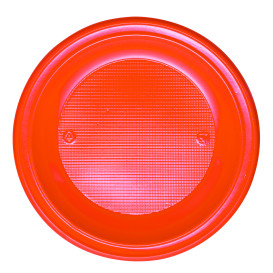 Talerz Plastikowe PS Głębokie Orange Ø220mm (30 Sztuk)