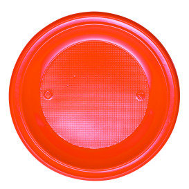Talerz Plastikowe PS Głębokie Orange Ø220mm (600 Sztuk)