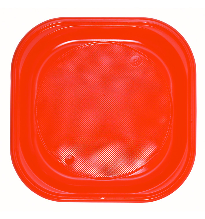 Talerz Plastikowe PS Kwadratowi Orange 200x200mm (720 Sztuk) Talerz Plastikowe PS Kwadratowi Orange 200x200mm (720 Sztuk)