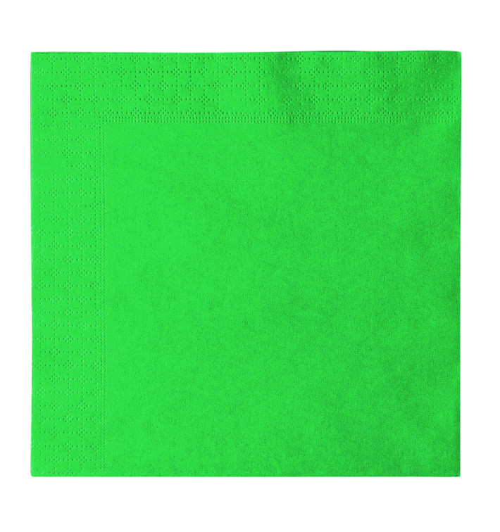 Serwetki Papierowe 2 Warstwy Zielone 33x33cm (1200 Sztuk) Serwetki Papierowe 2 Warstwy Zielone 33x33cm (1200 Sztuk)