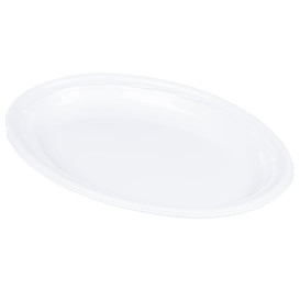 Talerz Plastikowe PS "Famous Impact" Białe Ø280mm (125 Sztuk)