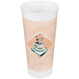 Szklanki Termiczne Styropianowe EPS "Kawy" 24Oz/710 ml Ø9,4cm (500 Sztuk)