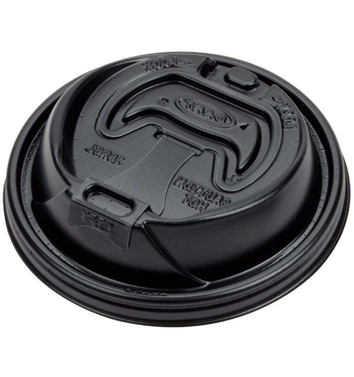 Pokrywka Podwójna Plomba Plastikowe PS Czarni Ø9,4cm (100 Sztuk) Pokrywka Podwójna Plomba Plastikowe PS Czarni Ø9,4cm (100 Sztuk)