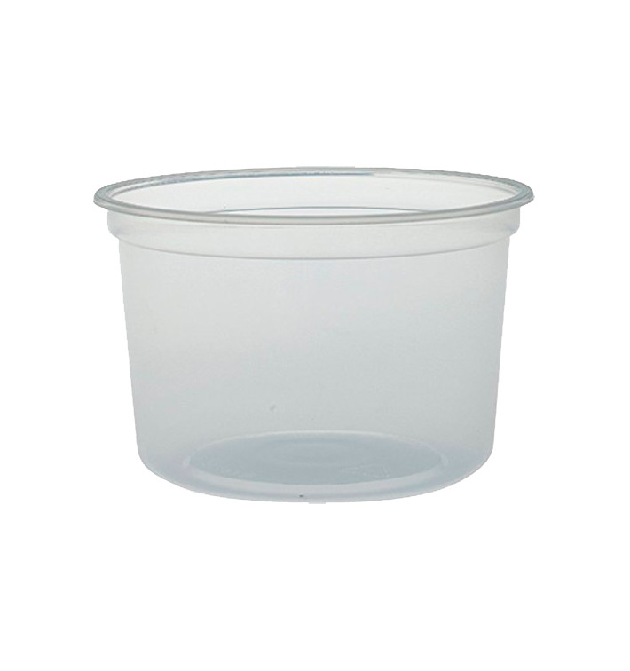 Pojemniki Plastikowe PP "Deli" 16Oz/473ml Przezroczyste Ø120mm (25 Sztuk) Pojemniki Plastikowe PP "Deli" 16Oz/473ml Przezroczyste Ø120mm (25 Sztuk)