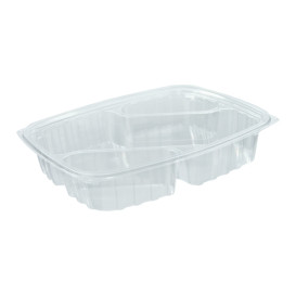 Pojemniki Plastikowe OPS "ClearPac" 3 C. Przekątna Przezroczyste 887ml (63 Sztuk)