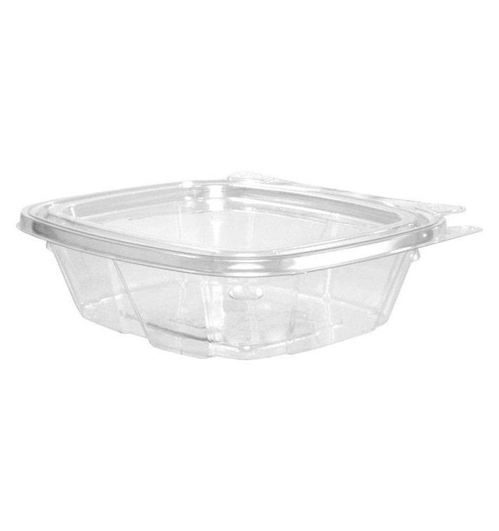 Pojemniki z Plombą Plastikowe PET Wieczko Płaskie 240ml (100 Sztuk) Pojemniki z Plombą Plastikowe PET Wieczko Płaskie 240ml (100 Sztuk)