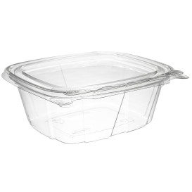 Pojemniki z Plombą Plastikowe PET Wieczko Płaskie 355ml (100 Sztuk)