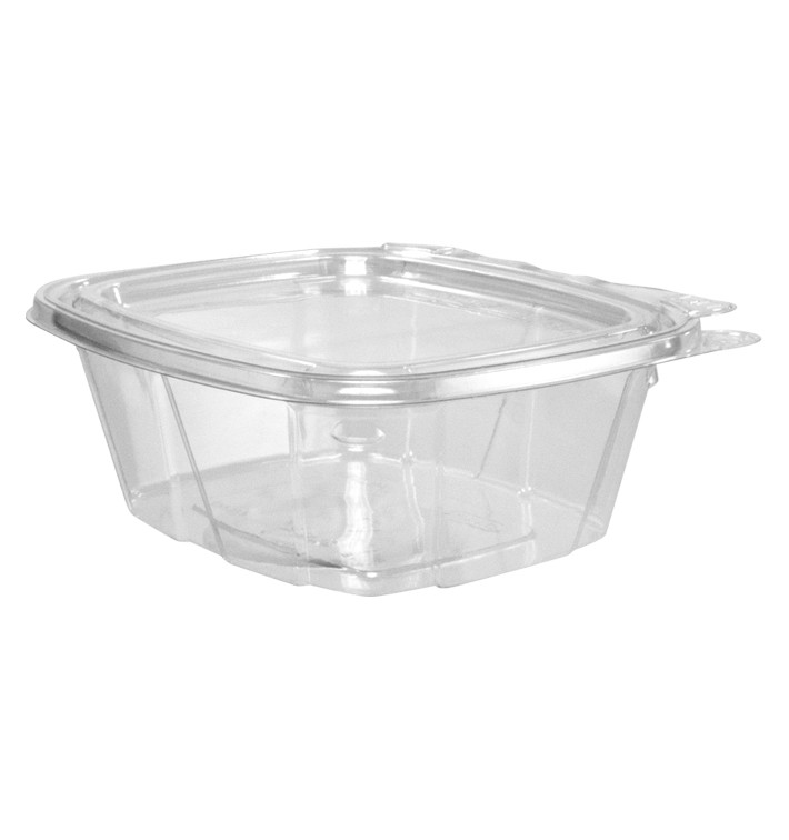 Pojemniki z Plombą Plastikowe PET Wieczko Płaskie 475ml (100 Sztuk) Pojemniki z Plombą Plastikowe PET Wieczko Płaskie 475ml (100 Sztuk)