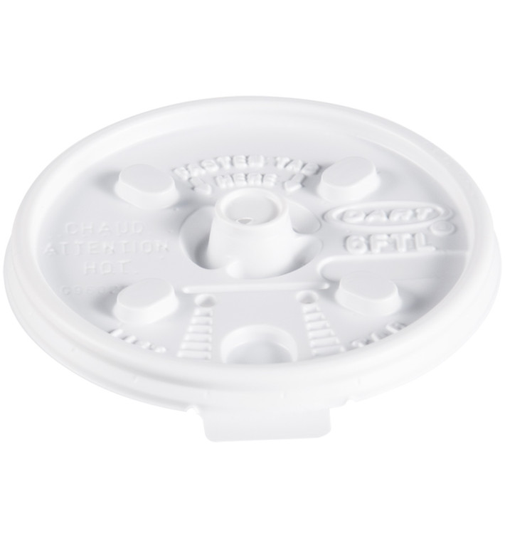 Pokrywka Podwójna Plomba Plastikowe PS Białe Ø7,4cm (100 Sztuk) Pokrywka Podwójna Plomba Plastikowe PS Białe Ø7,4cm (100 Sztuk)