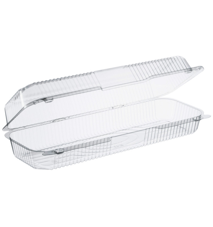 Pojemniki Plastikowe OPS "StayLock" Zawiasie Przezroczyste 1310ml (125 Sztuk) Pojemniki Plastikowe OPS "StayLock" Zawiasie Przezroczyste 1310ml (125 Sztuk)