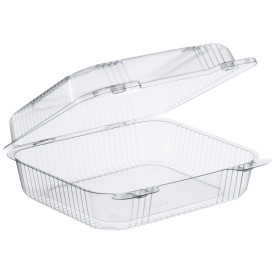 Pojemniki Plastikowe OPS "StayLock" Zawiasie Przezroczyste 1260ml (125 Sztuk)