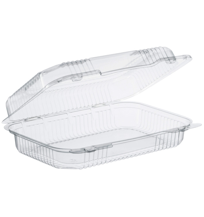 Pojemniki Plastikowe OPS "StayLock" Zawiasie Przezroczyste 1080ml (250 Sztuk) Pojemniki Plastikowe OPS "StayLock" Zawiasie Przezroczyste 1080ml (250 Sztuk)