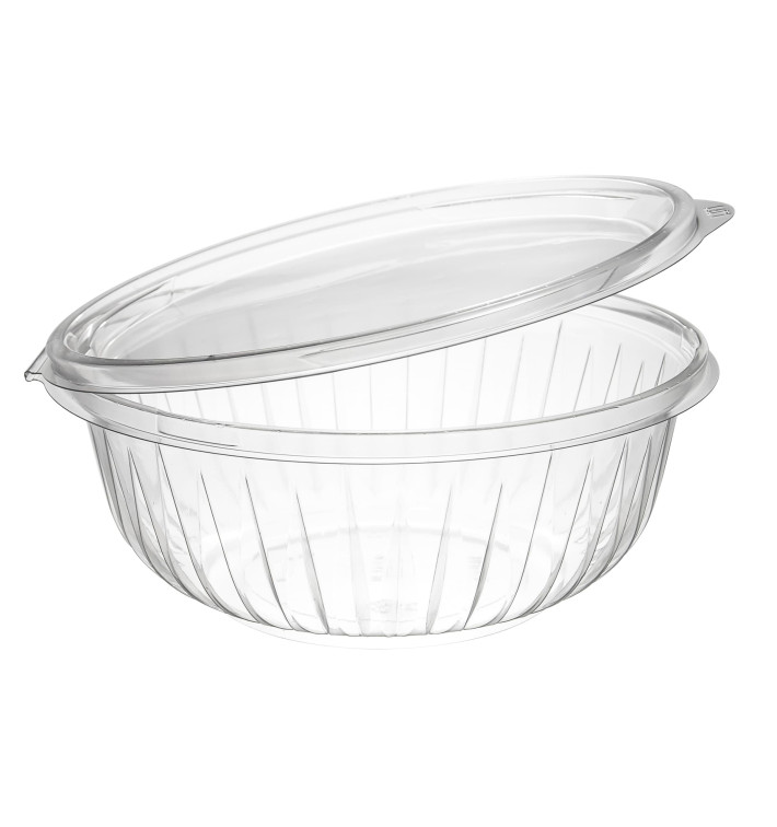 Miski Plastikowe PET "PresentaBowls" Zawiasie Płaski 950ml (75 Sztuk) Miski Plastikowe PET "PresentaBowls" Zawiasie Płaski 950ml (75 Sztuk)