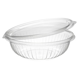 Miski Plastikowe PET "PresentaBowls" Zawiasie Płaski 710ml (75 Sztuk)