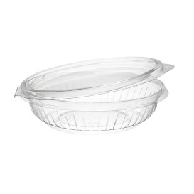Miski Plastikowe PET "PresentaBowls" Zawiasie Płaski 240ml (75 Sztuk)
