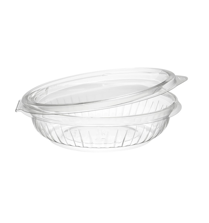 Miski Plastikowe PET "PresentaBowls" Zawiasie Płaski 240ml (75 Sztuk) Miski Plastikowe PET "PresentaBowls" Zawiasie Płaski 240ml (75 Sztuk)