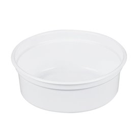 Pojemniki Plastikowe PP "Deli" 8Oz/266ml Białe Ø120mm (25 Sztuk)