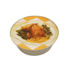 Pokrywka do Pojemnika Kraft Okrągłe z Kurczaka 1900ml (125 Sztuk)