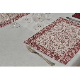 Podkładki na Stół Papierowe 30x40cm "Cachemir" Bordeaux 50g (500 Sztuk)