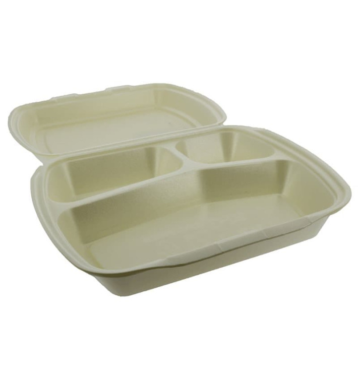 Pojemniki Styropianowe MenuBox 3 C. Szampana 240x210x70mm (250 Sztuk) Pojemniki Styropianowe MenuBox 3 C. Szampana 240x210x70mm (250 Sztuk)