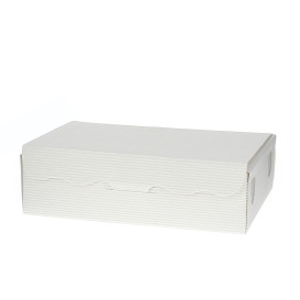 Pudełka na Czekoladki i Cukierki Białe 11x6,5x2,5cm 100g (100 Sztuk)