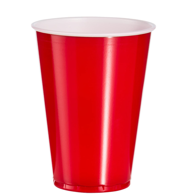 Kubki Plastikowe Czerwone Amerykanin na Imprezę 10 Oz/300ml (2500 Sztuk) Kubki Plastikowe Czerwone Amerykanin na Imprezę 10 Oz/300ml (2500 Sztuk)