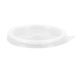 Wieczko Płaskie z Krzyżykiem i Zakładka PS Przezroczyste Ø8cm (1000 Sztuk)