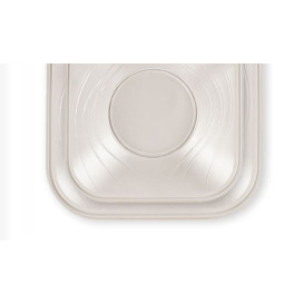 Talerz Plastikowe PP "X-Table" Kwadratowi Perła 230mm (8 Sztuk)