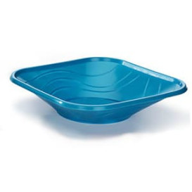 Talerz Plastikowe PP "X-Table" Kwadratowi Turkusowe 180mm (8 Sztuk)