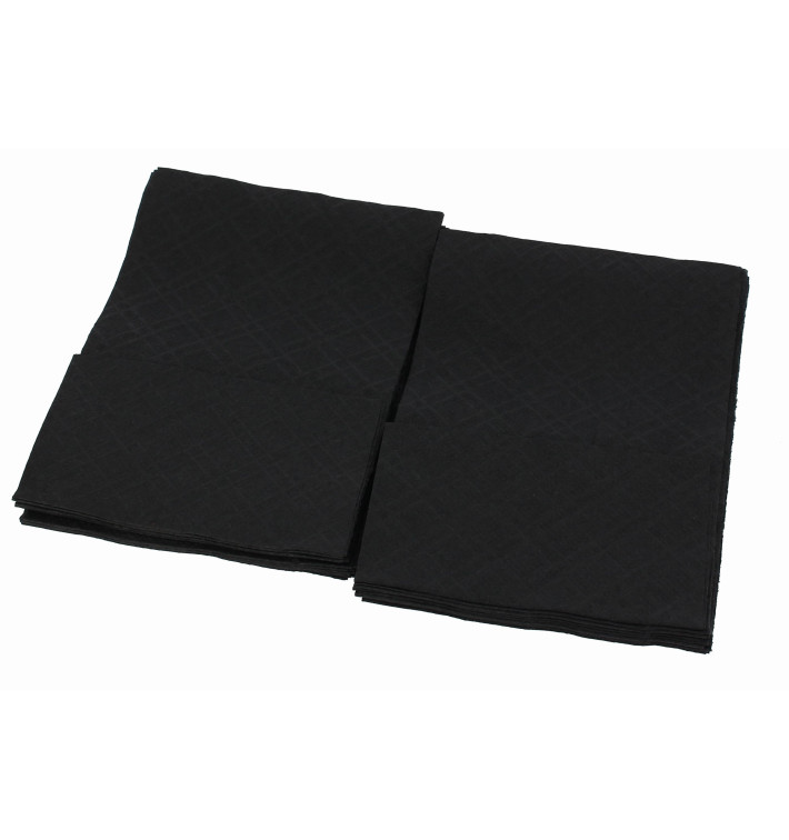 Serwetkis Papierowe Mini Serwis Czarni 17x17cm (160 Sztuk) Serwetkis Papierowe Mini Serwis Czarni 17x17cm (160 Sztuk)