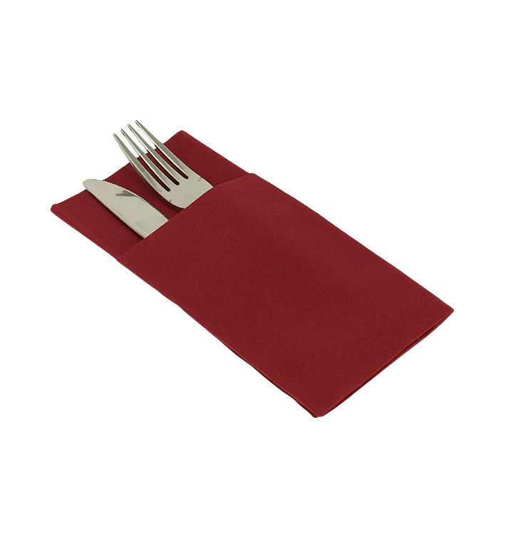 Pocket Fold Airlaid Napkins "Kanguro" Red 40x40cm (480 Units) Pocket Fold Airlaid Napkins "Kanguro" Red 40x40cm (480 Units)