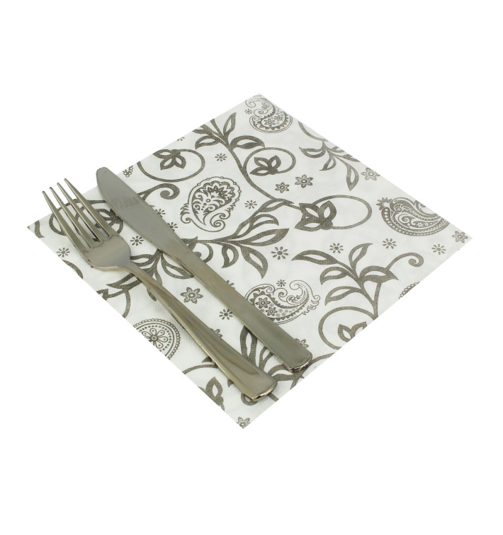 Airlaid Napkins "Cachemir" White 40x40cm (50 Units) Airlaid Napkins "Cachemir" White 40x40cm (50 Units)