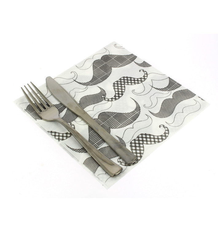 Airlaid Napkins "Bigotes" 40x40cm (600 Units) Airlaid Napkins "Bigotes" 40x40cm (600 Units)