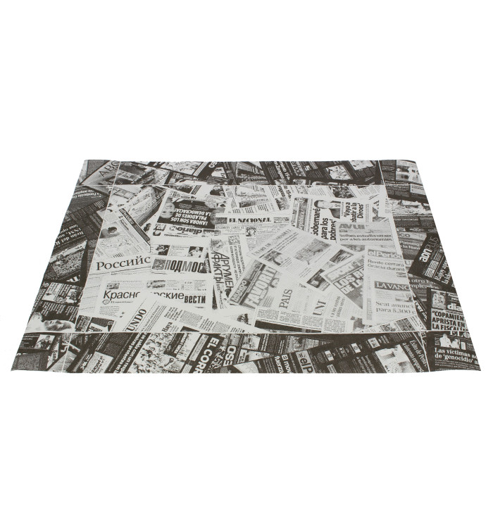 Podkładki na Stół Papierowe 30x40cm "Prensa" Czarni 50g (2500 Sztuk) Podkładki na Stół Papierowe 30x40cm "Prensa" Czarni 50g (2500 Sztuk)