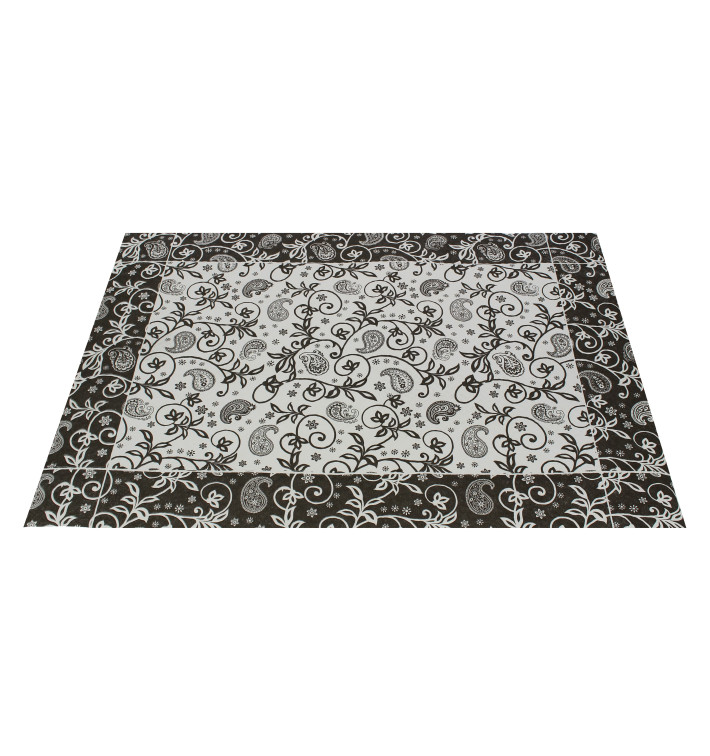 Podkładki na Stół Papierowe 30x40cm "Cachemir" Czarni 50g (500 Sztuk) Podkładki na Stół Papierowe 30x40cm "Cachemir" Czarni 50g (500 Sztuk)