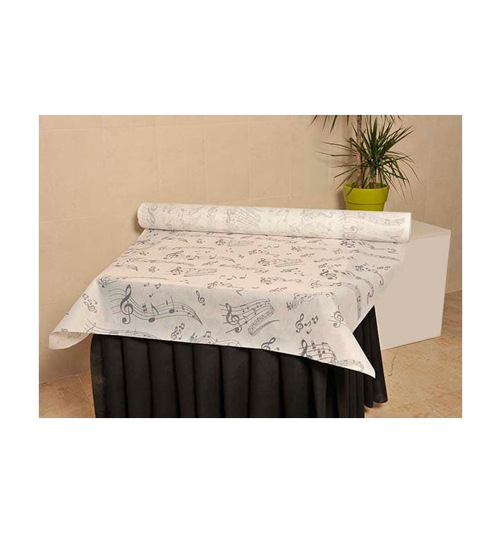 Obrus w Rolce Novotex Białe "Música" 1,2x50m P40cm (1 Sztuk) Obrus w Rolce Novotex Białe "Música" 1,2x50m P40cm (1 Sztuk)