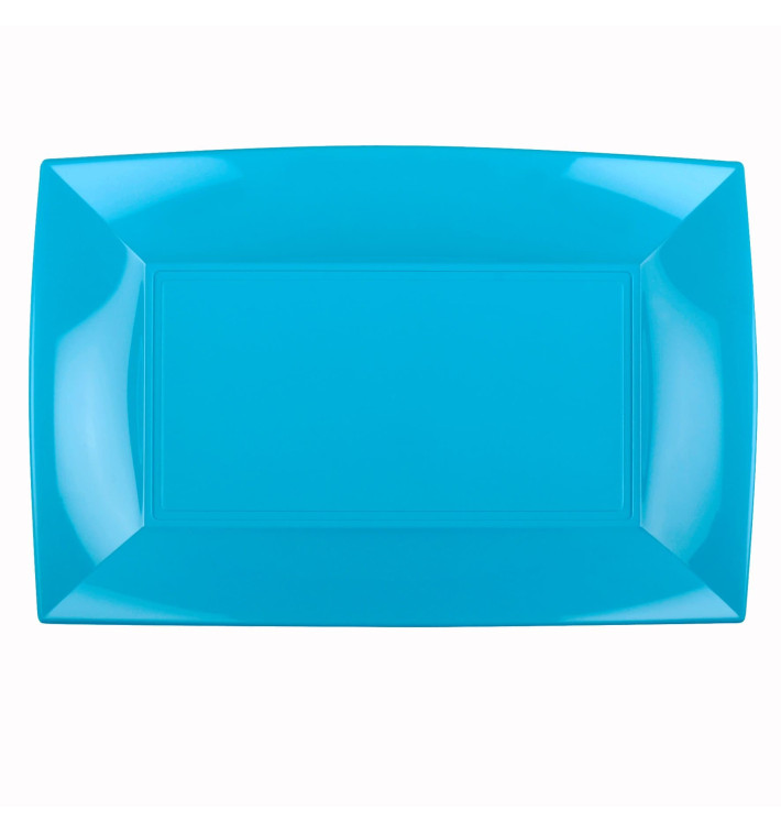 Tacki Plastikowe Turkusowe Nice PP 345x230mm (60 Sztuk) Tacki Plastikowe Turkusowe Nice PP 345x230mm (60 Sztuk)