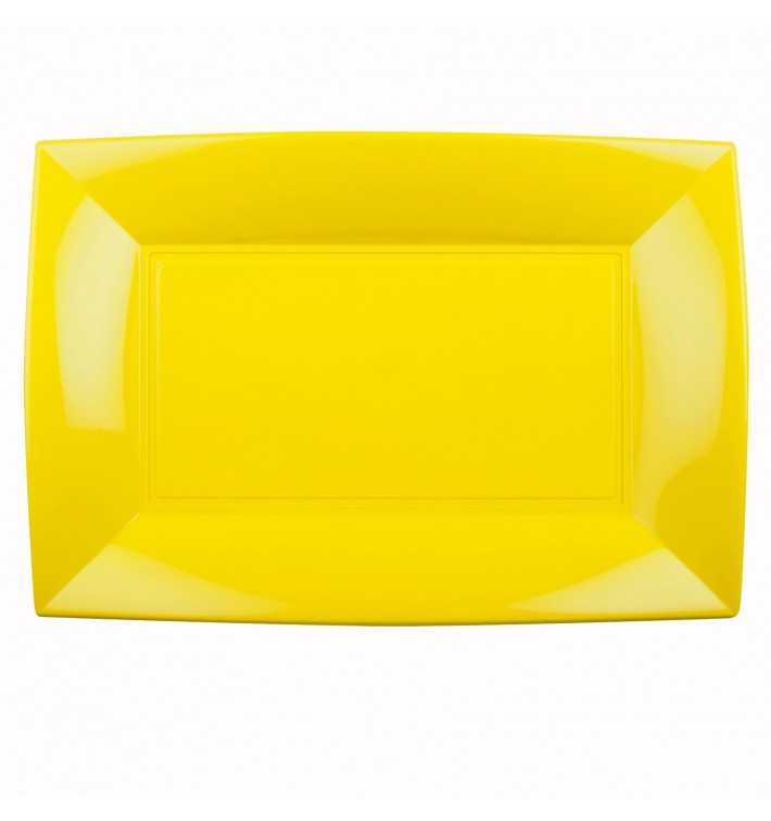 Tacki Plastikowe Żółty Nice PP 345x230mm (60 Sztuk)