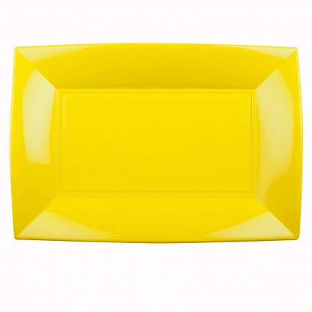 Taca Plastikowa Żółta "Nice" PP 345x230mm (60 Sztuk)